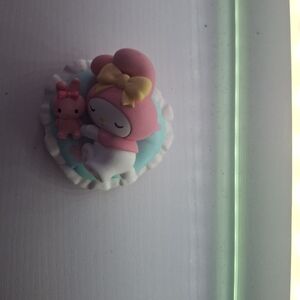 Sanrio My Melody Pink Sleeping Figurine Decorative Magnet